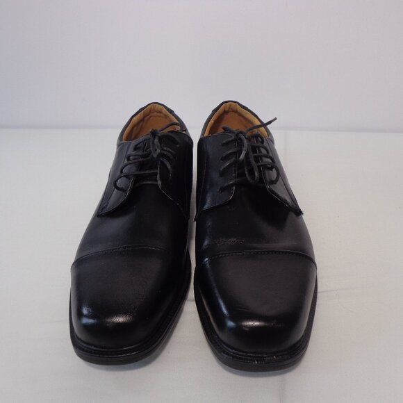 La Milano Men's Black Leather Comfort Dress Shoes#A1718 Wide Size 11 EEE - Picture 1 of 8